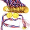 24 Pieces Kids Plastic Gold Winner Gold Award Medals with Neck Ribbon Party Favor Birthday Present Dress Up, Medals for Awards